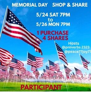 🇺🇲 Memorial Day Shop & Share